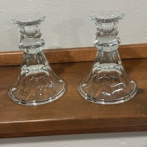 Elegant Glass Candle Holders